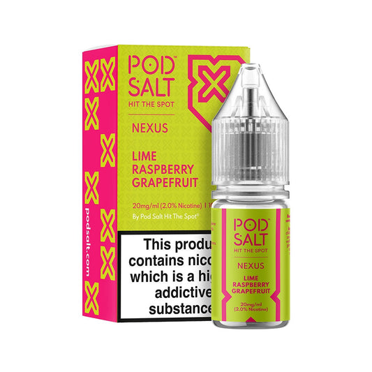 Lime Raspberry Grapefruit Nic Salt by Pod Salt - Nic Salts UK