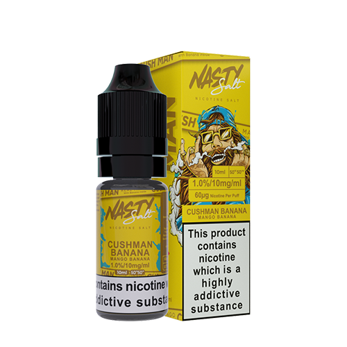 Nasty Juice Nasty Salt: Cush Man Banana 10ml Nic Salt-10mg