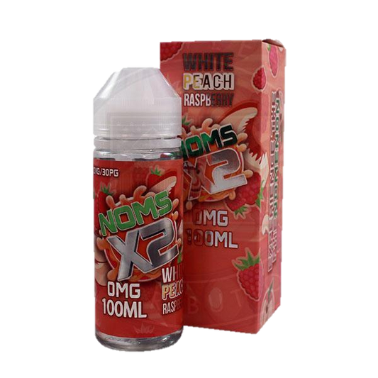 White Peach Raspberry E-liquid by Noms X2 100ml Shortfill