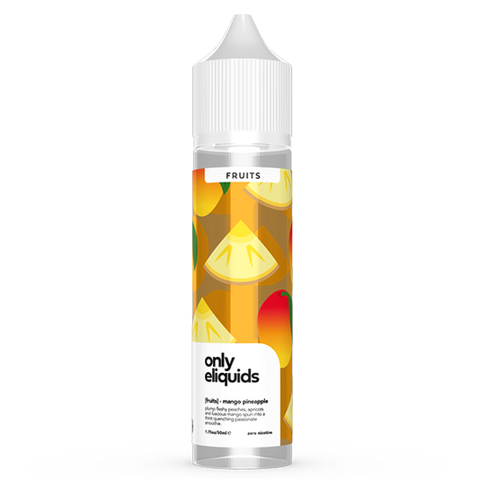 Only E-Liquids Fruits: Mango Pineapple 0mg 50ml Shortfill E-Liquid