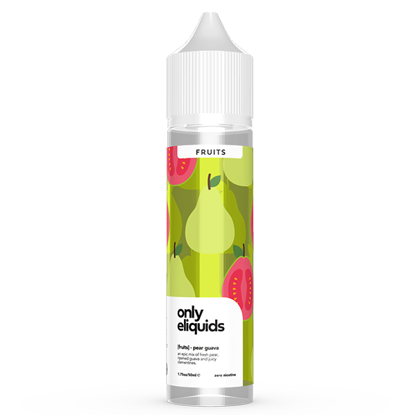 Only E-Liquids Fruits: Pear Guava 0mg 50ml Shortfill E-Liquid