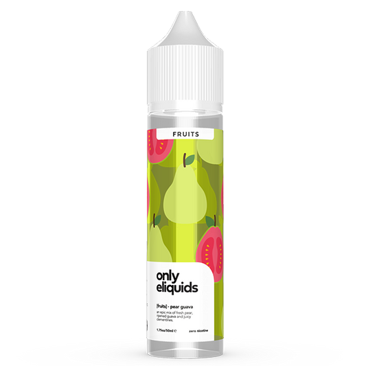 Only E-Liquids Fruits: Pear Guava 0mg 50ml Shortfill E-Liquid