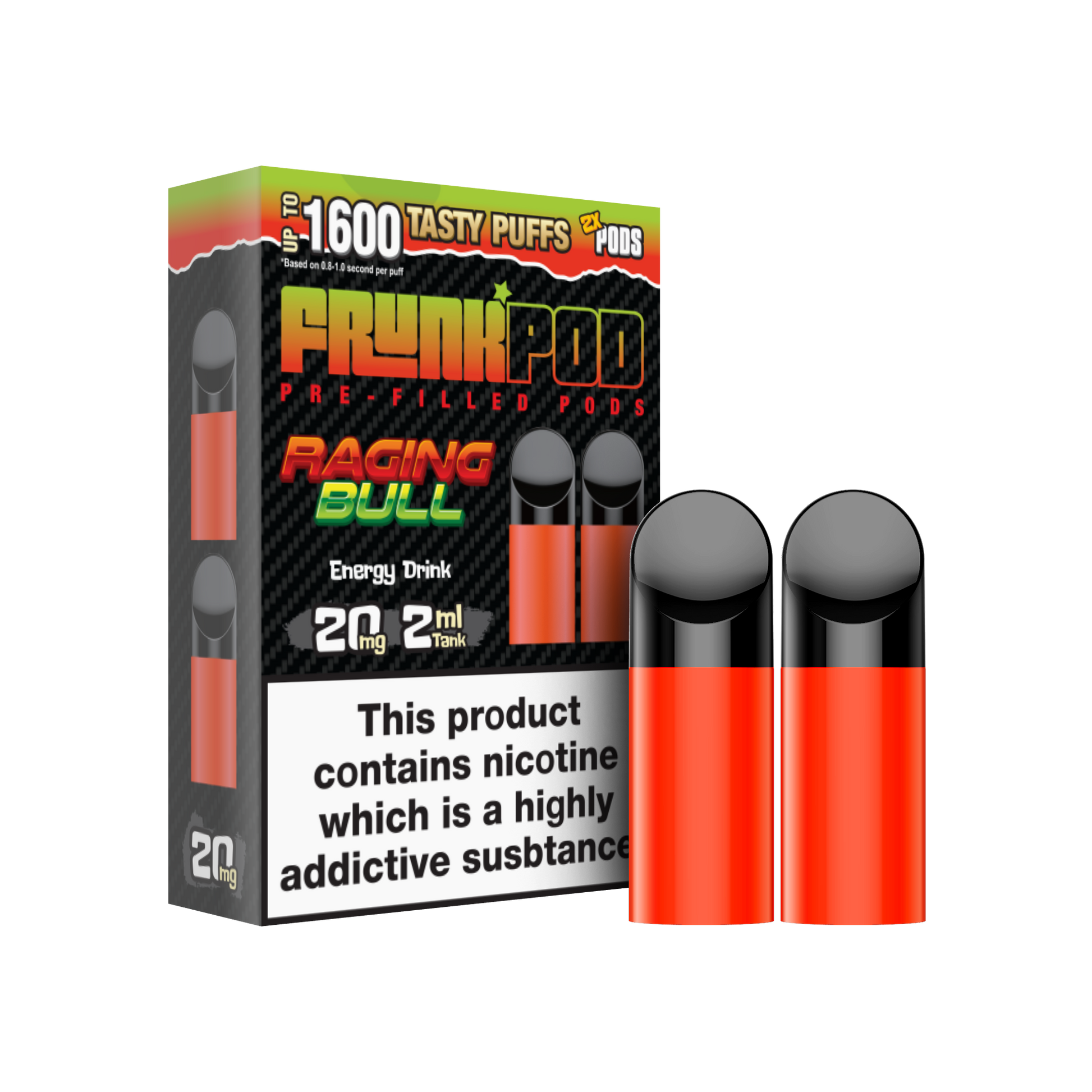 Frunk Bar Prefilled Pods 2 Pack - Raging Bull