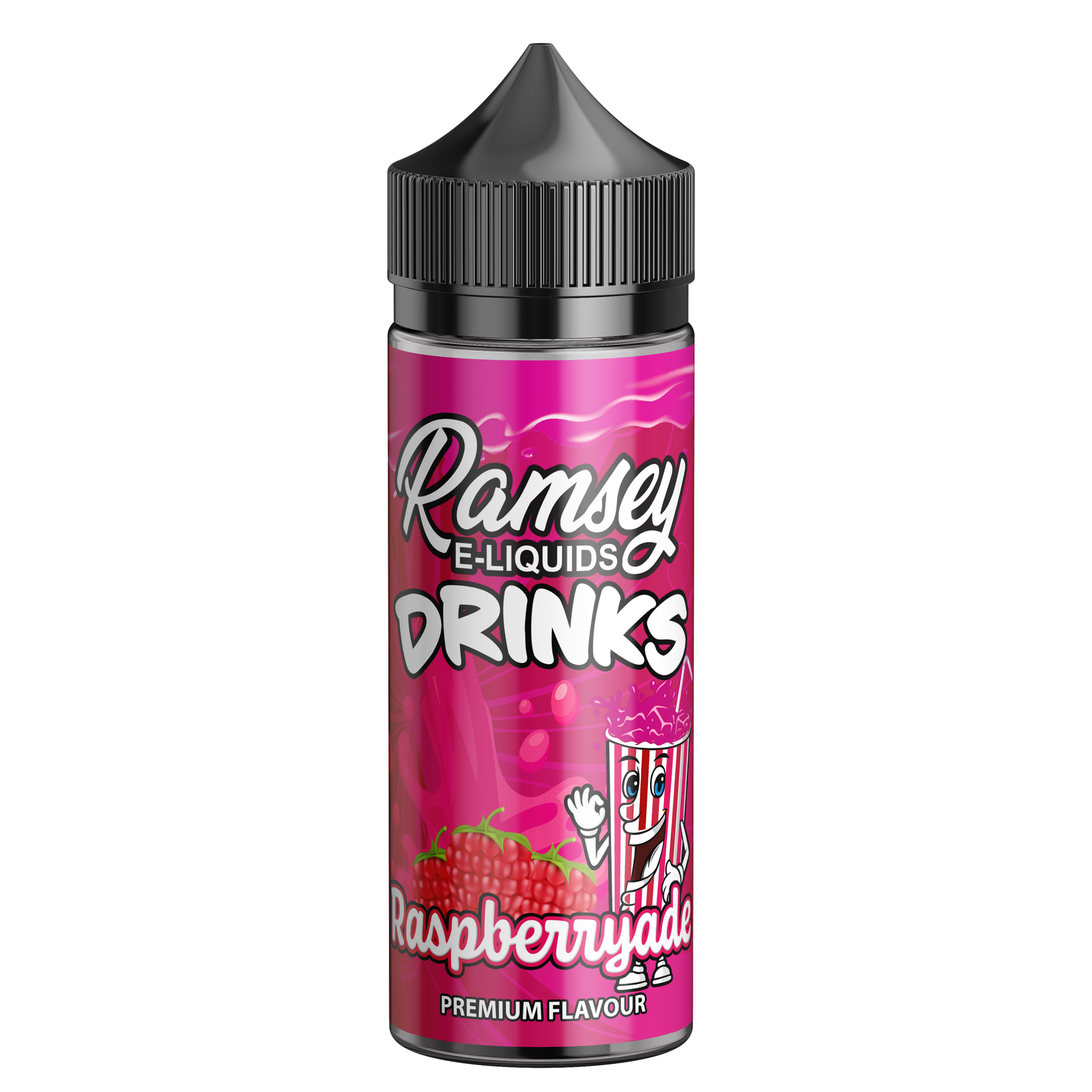 Ramsey E-Liquids Drinks Raspberryade 100ml Shortfill