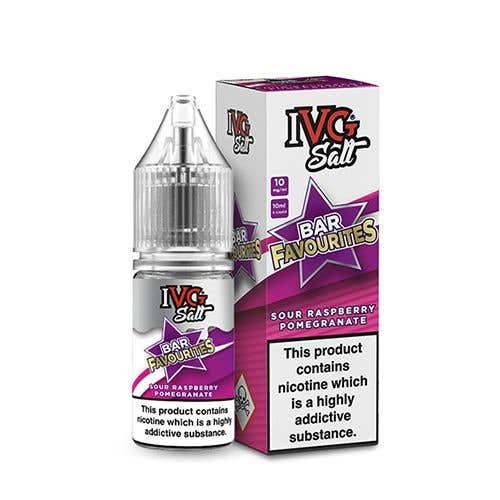 Sour Raspberry Pomegranate Nic Salt by IVG - Nic Salts UK