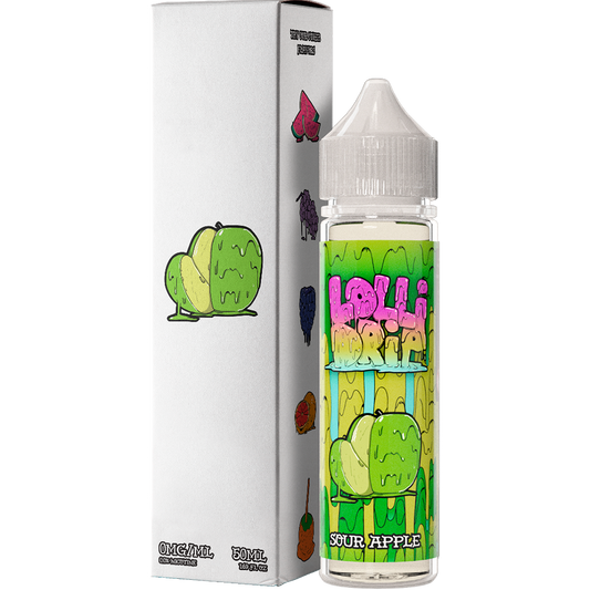 My Vapery Sour Apple E-Liquid by Lollidrip 50ml Shortfill