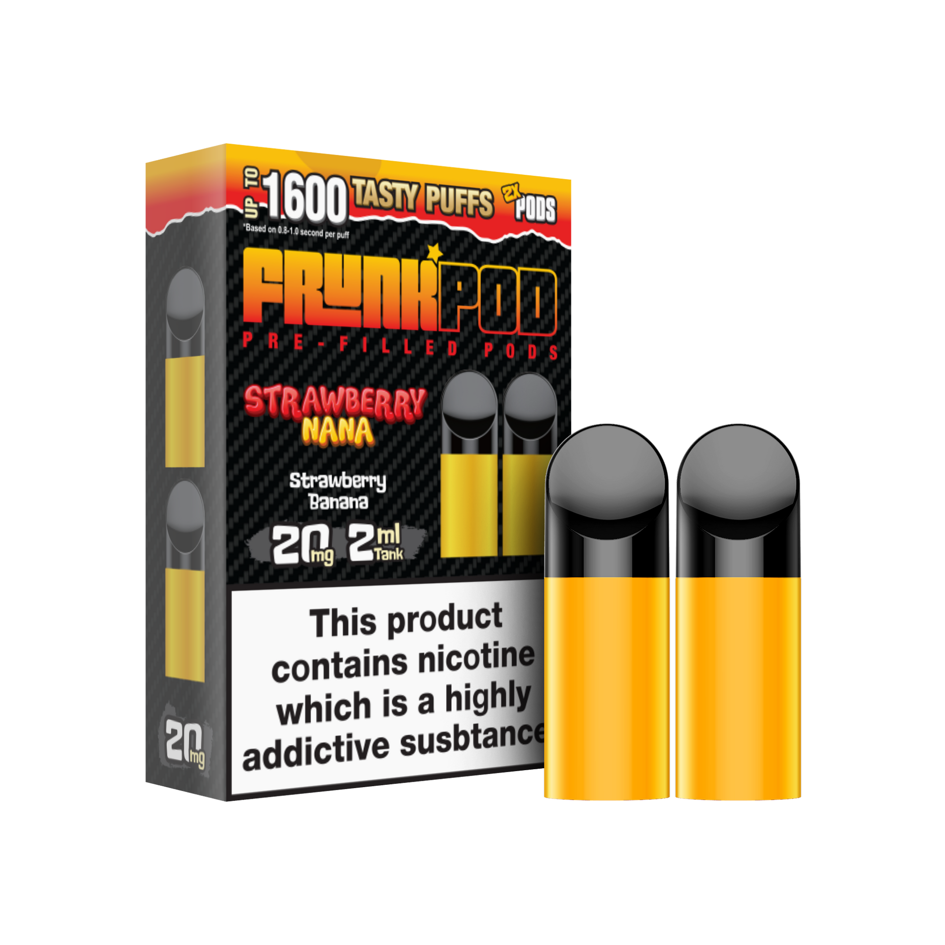 Frunk Bar Prefilled Pods 2 Pack - Strawberry Nana