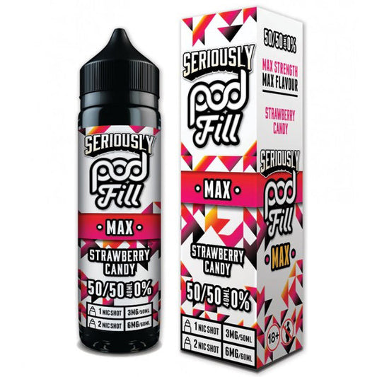 Seriously Pod Fill Max Strawberry Candy 0mg 40ml Shortfill E-Liquid