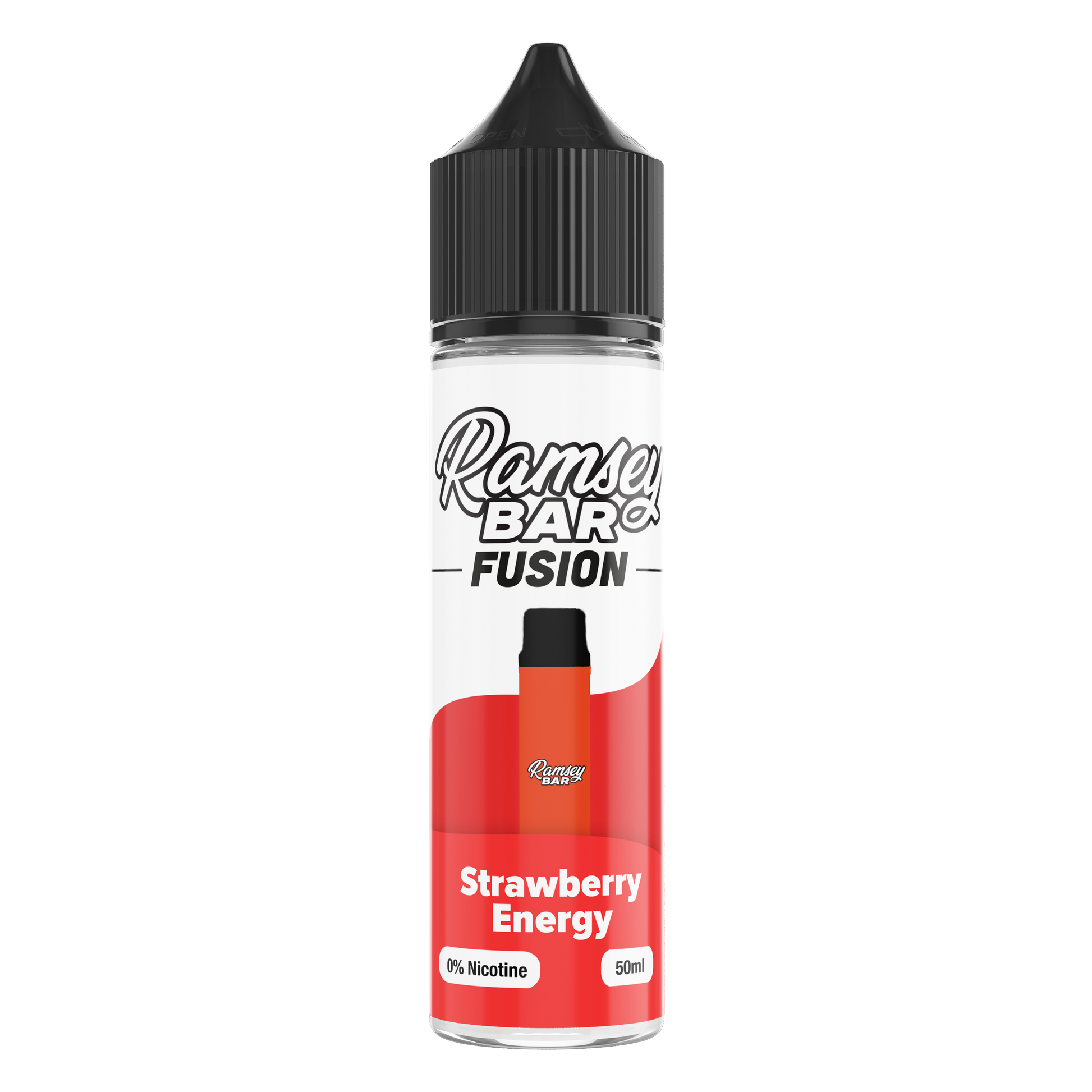 Ramsey Bar Fusion Strawberry Energy 50ml Shortfill E-Liquid