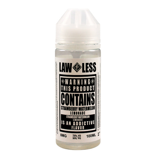 Warning - Strawberry Watermelon Lemonade E-liquid by Law Less 100ml Shortfill