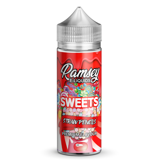 Ramsey E-Liquids Sweets Strawberry Pencils 0mg 100ml Shortfill E-Liquid