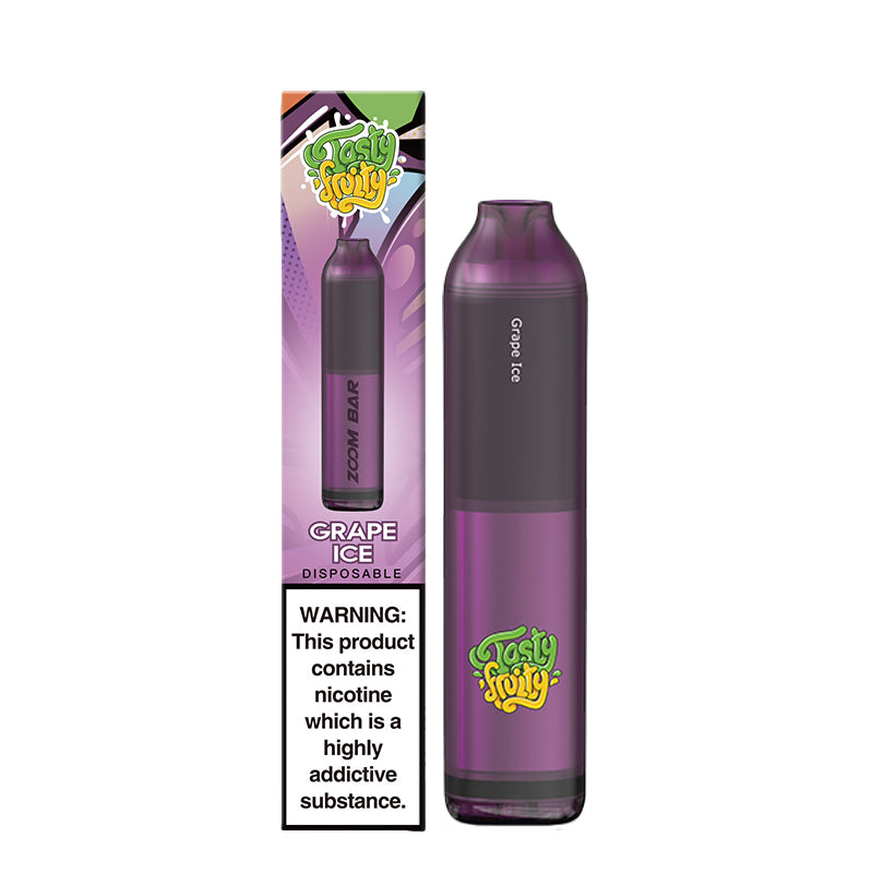 Tasty Fruity Zoom Bar Disposable Vape-Grape Ice