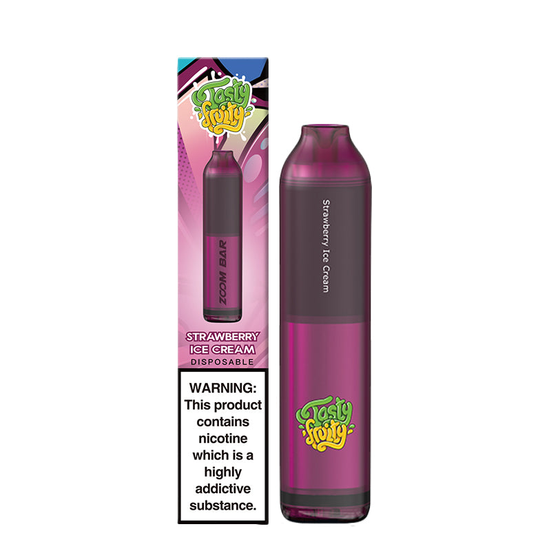 Tasty Fruity Zoom Bar Disposable Vape-Strawberry Ice Cream