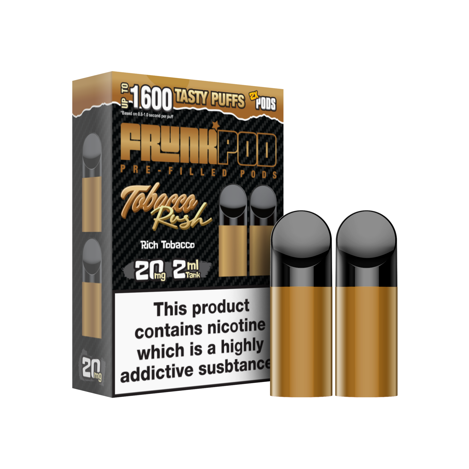 Frunk Bar Prefilled Pods 2 Pack - Tobacco Rush