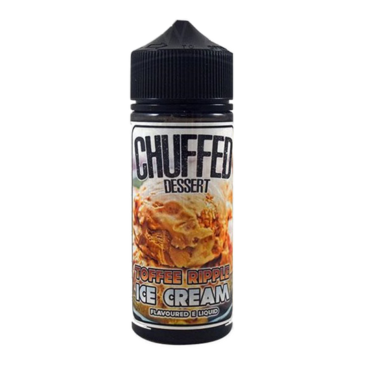 Chuffed Desserts: Toffee Ripple Ice Cream 0mg 100ml Shortfill E-Liquid