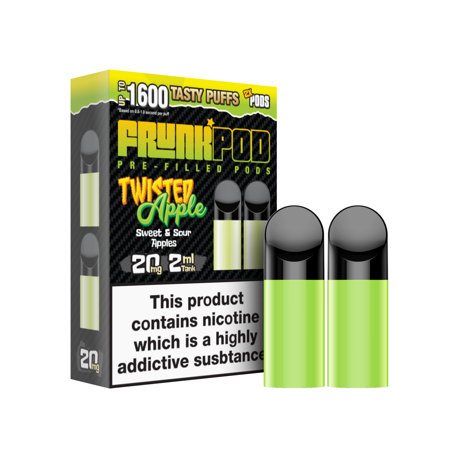 Frunk Bar Prefilled Pods 2 Pack - Twisted Apple