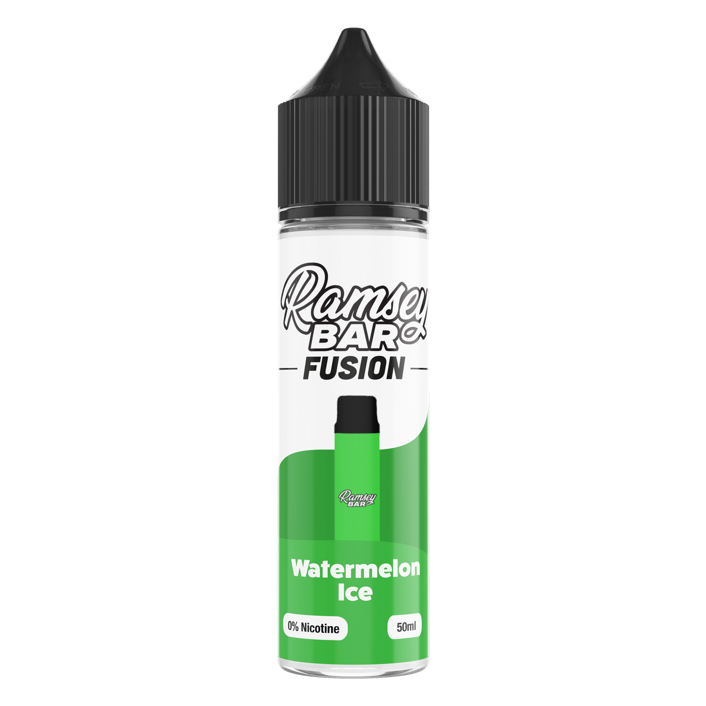 Ramsey Bar Fusion Watermelon Ice 0mg 50ml Shortfill E-Liquid