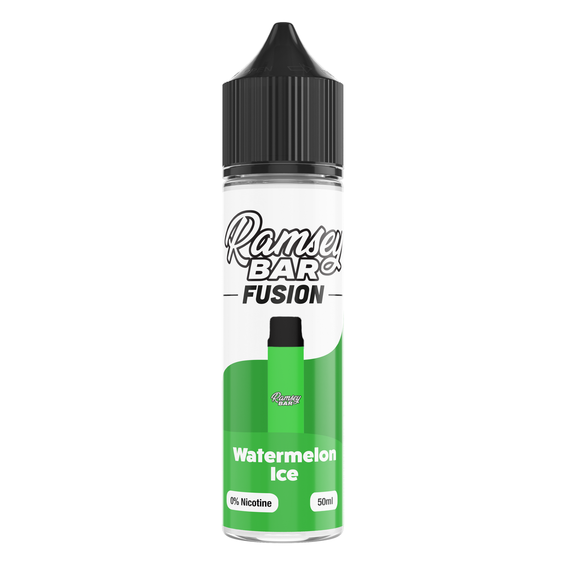 Ramsey Bar Fusion Watermelon Ice 0mg 50ml Shortfill E-Liquid