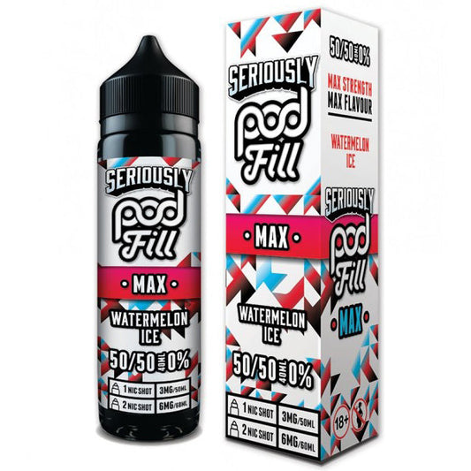 Seriously Pod Fill Max Watermelon Ice 0mg 40ml Shortfill E-Liquid